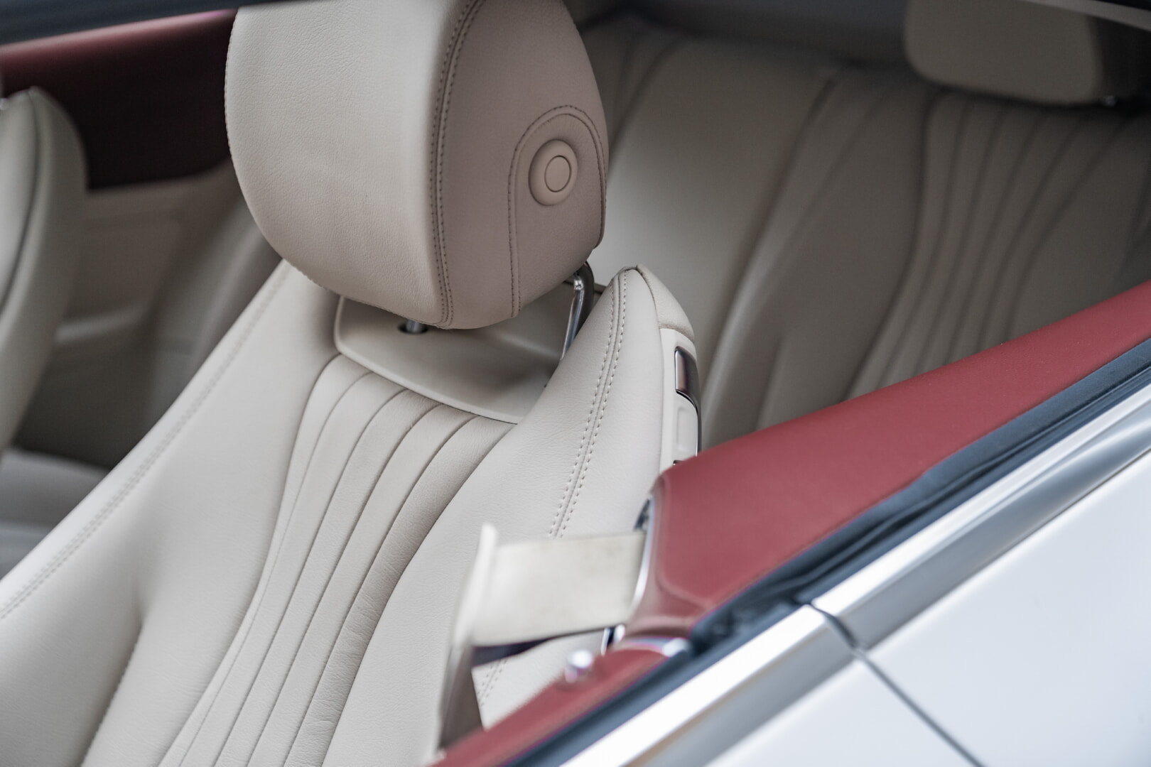 MERCEDES W213 E COUPE 2017-2022 BORDO-BEYAZ DERİ DÖŞEME