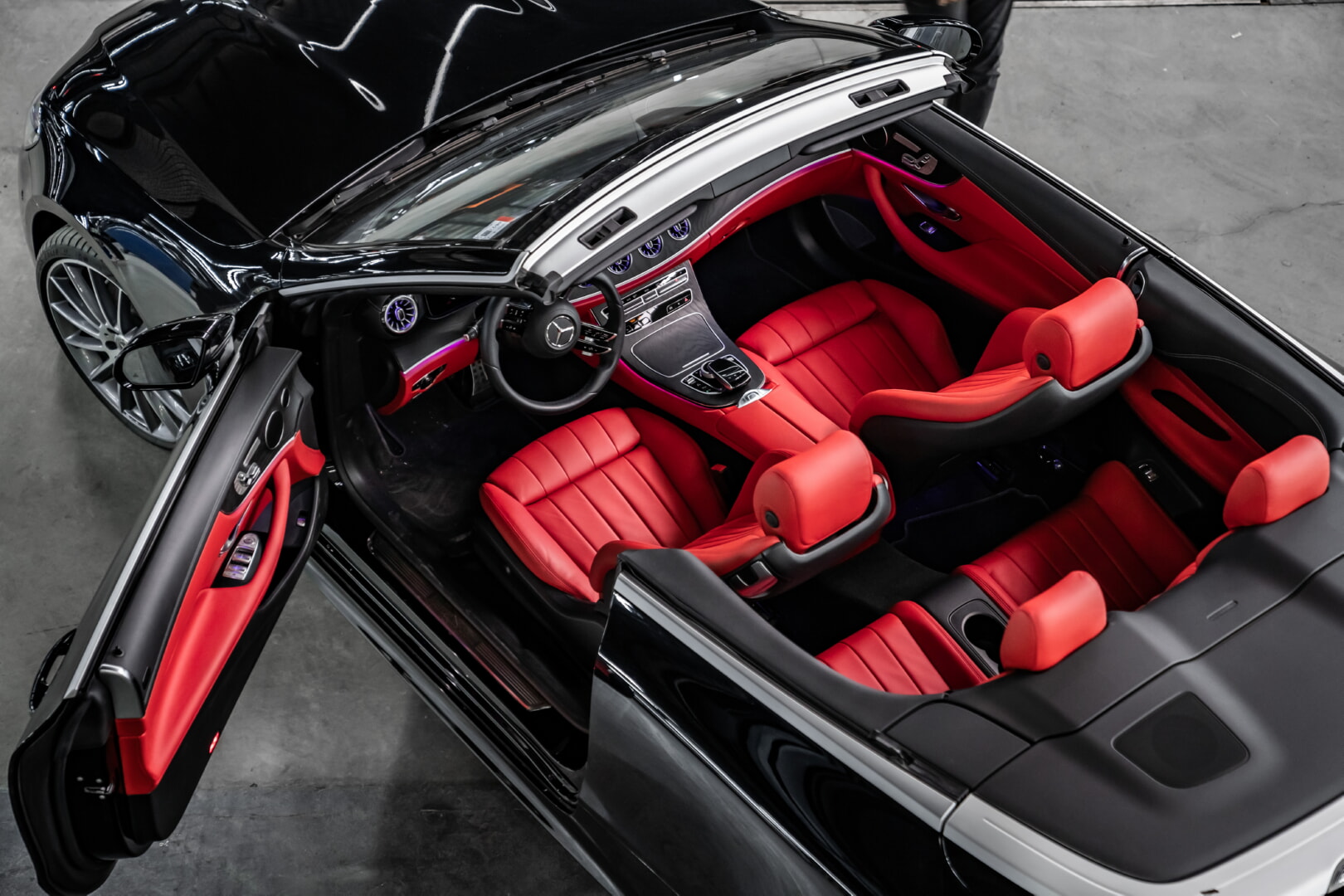 MERCEDES W213 E COUPE 2017-2022 KIRMIZI DERİ DÖŞEME