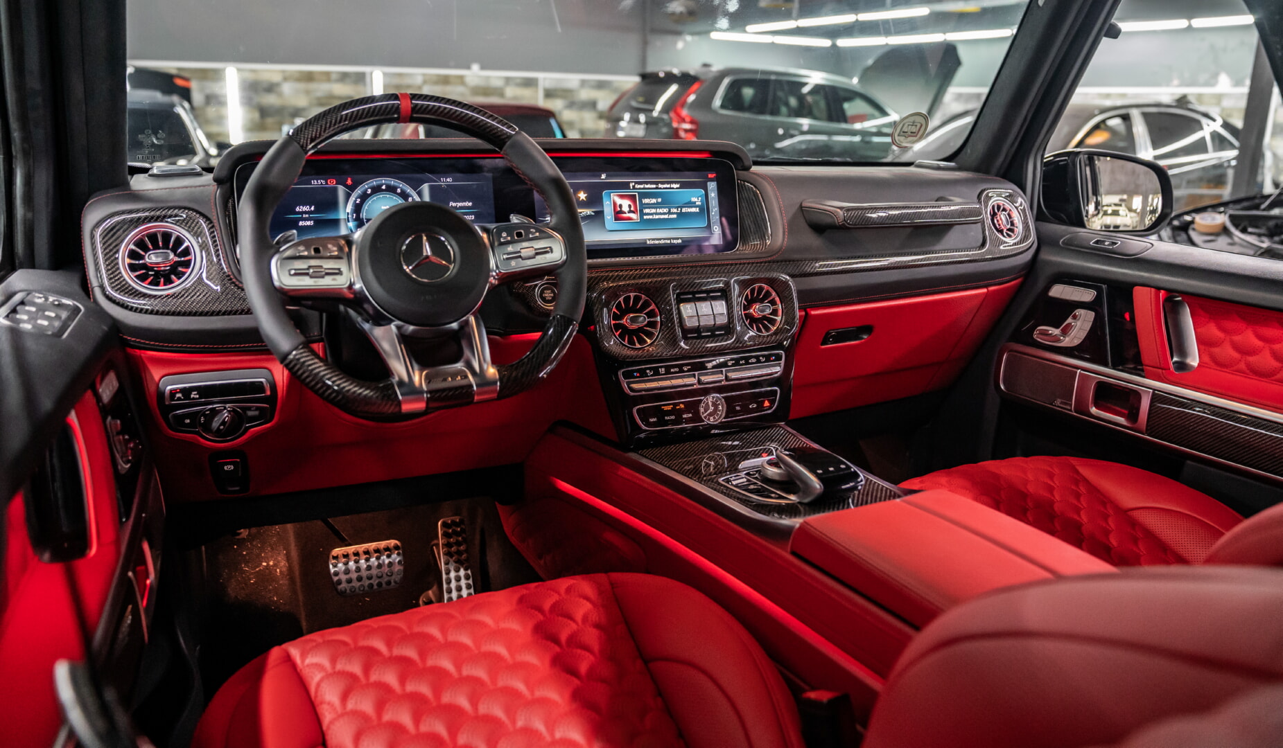 MERCEDES G SERİSİ 2019-2024 KIRMIZI DERİ DÖŞEME