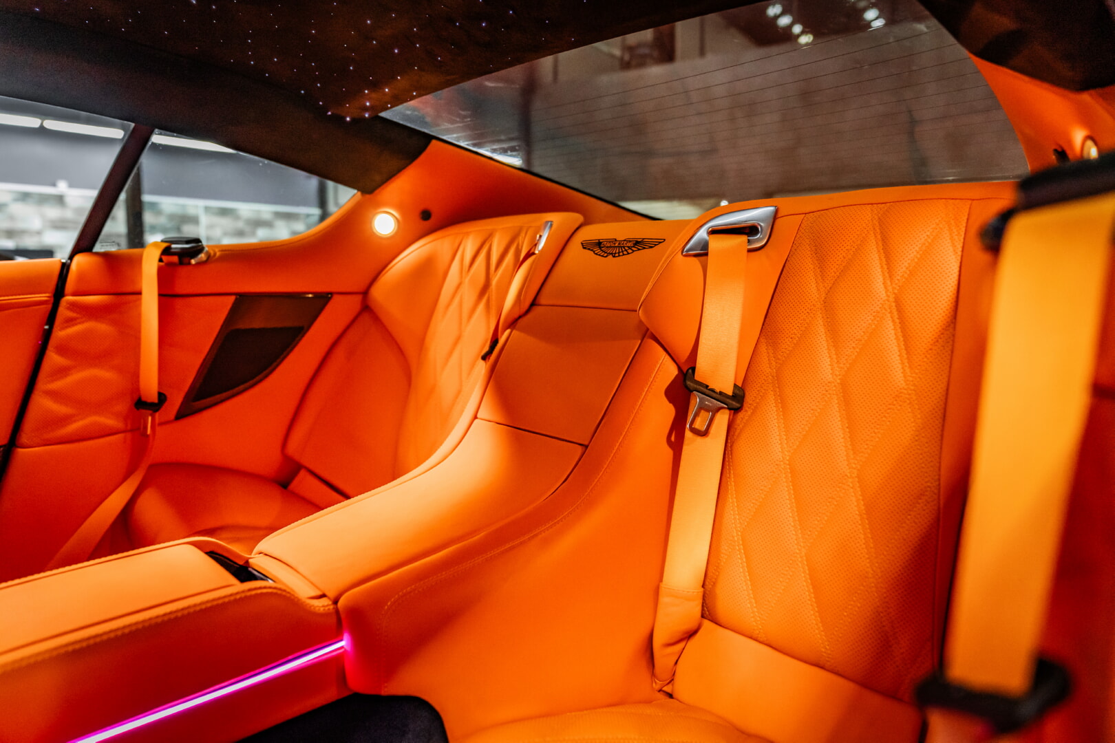 ASTON MARTİN VİRAGE 2008-2015 TURUNCU DERİ DÖŞEME