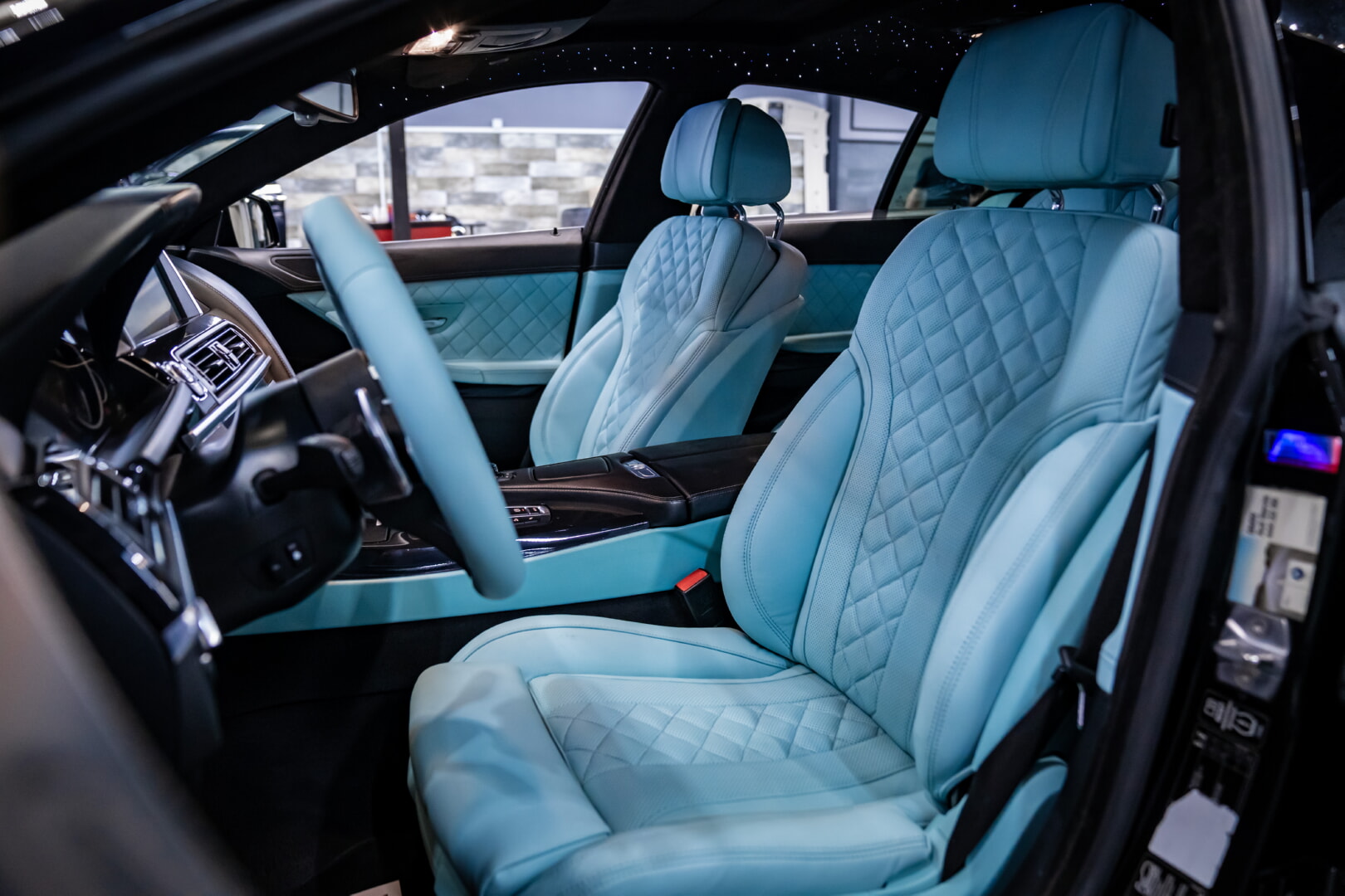 BMW F06 6 SERİSİ 2012-2016 MAVİ DERİ DÖŞEME