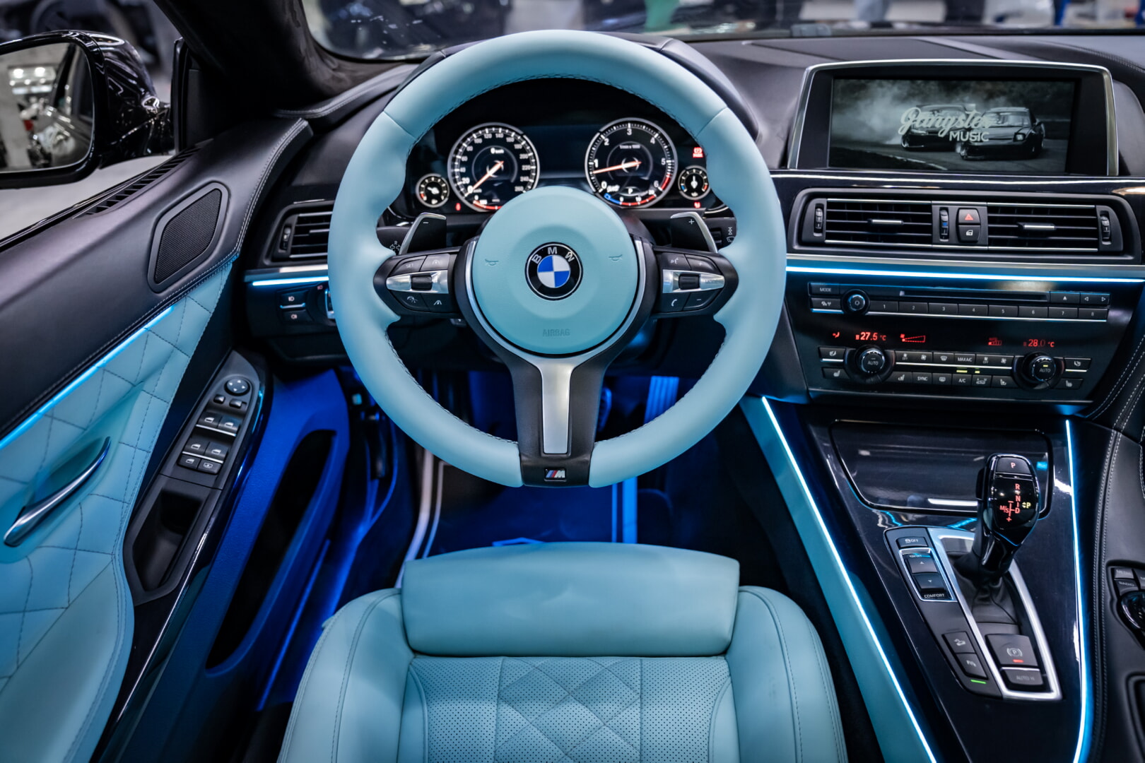 BMW F06 6 SERİSİ 2012-2016 MAVİ DERİ DÖŞEME