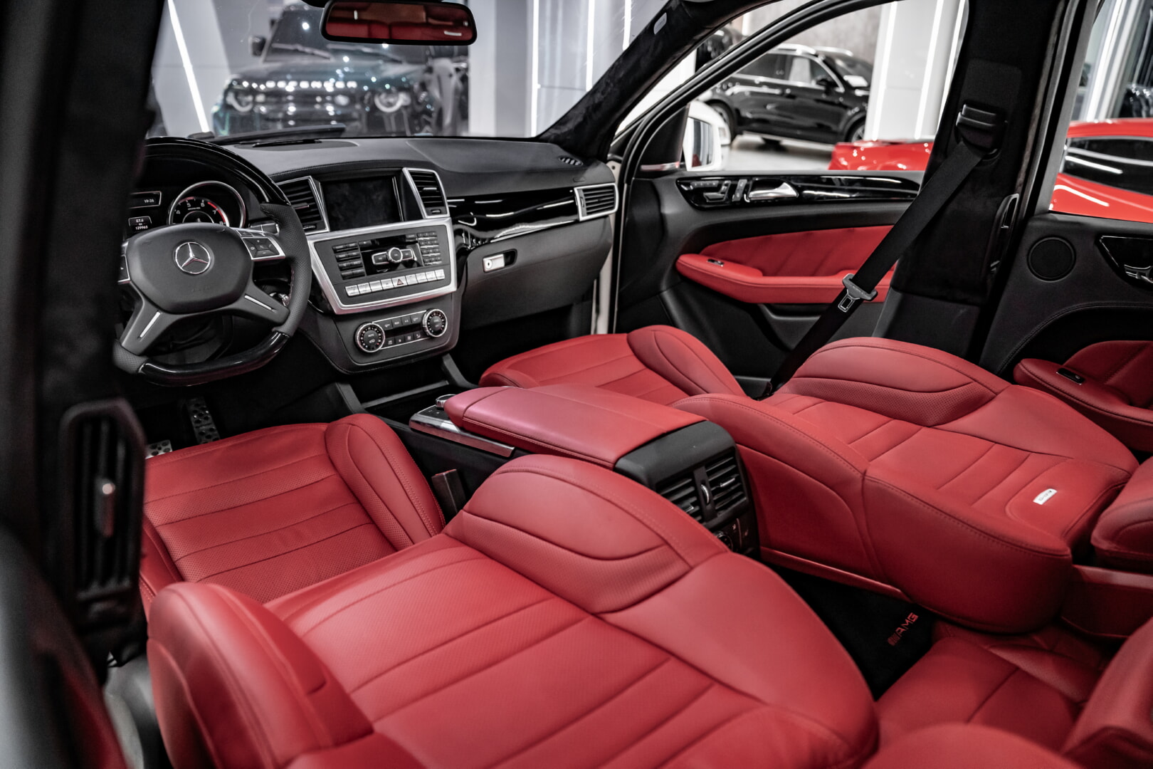 MERCEDES W166 ML 2012-2013 KIRMIZI DERİ DÖŞEME