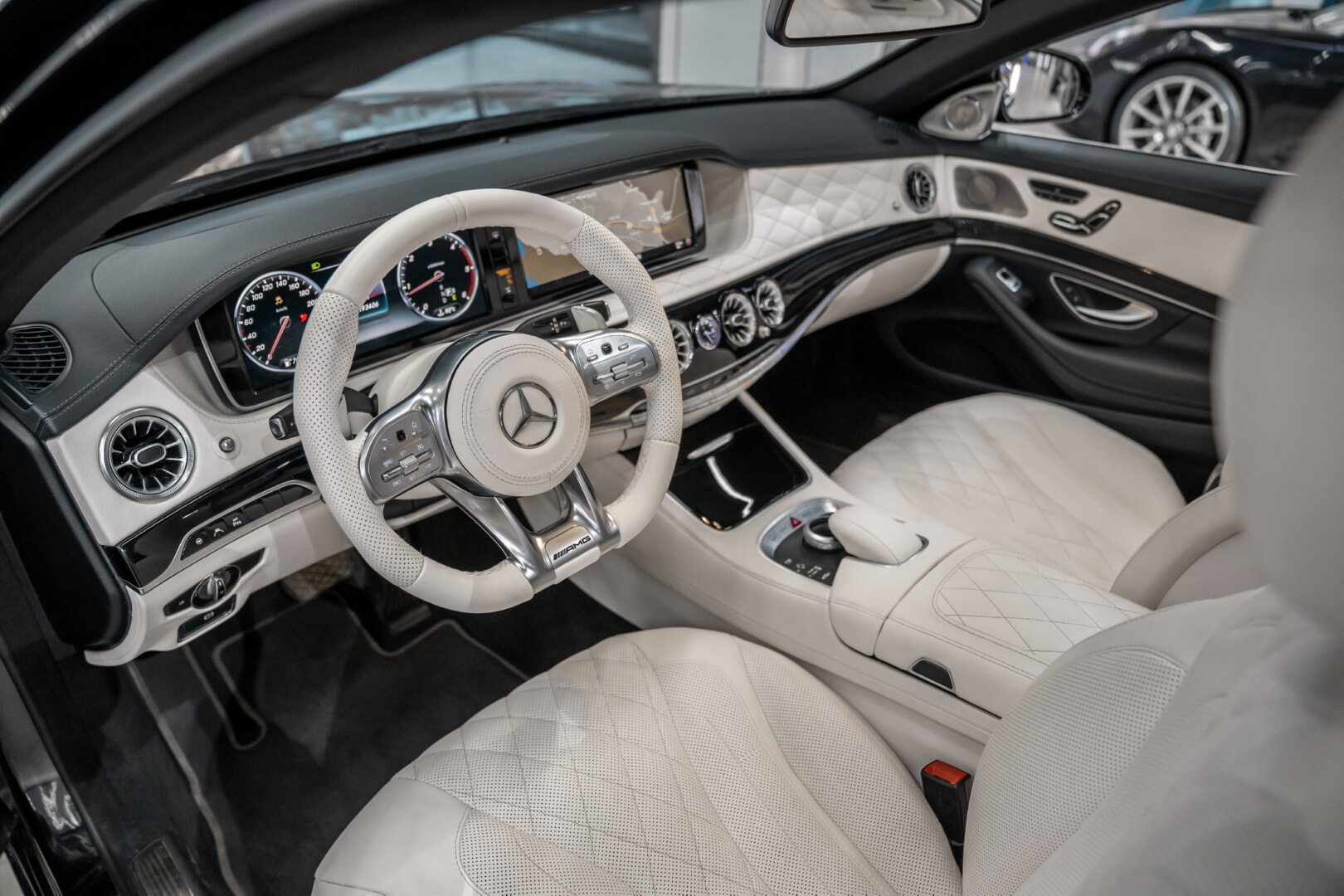 MERCEDES W222 S CLASS 2013-2019 BEYAZ DERİ DÖŞEME