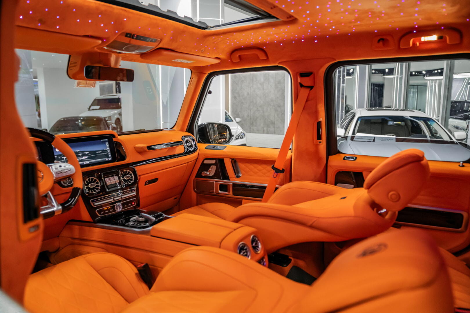 MERCEDES G SERİSİ 2019-2024 TURUNCU DERİ DÖŞEME