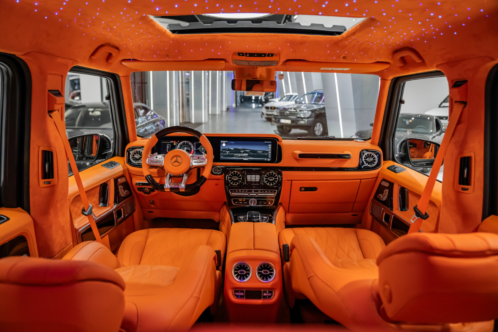 MERCEDES G SERİSİ 2019-2024 TURUNCU DERİ DÖŞEME