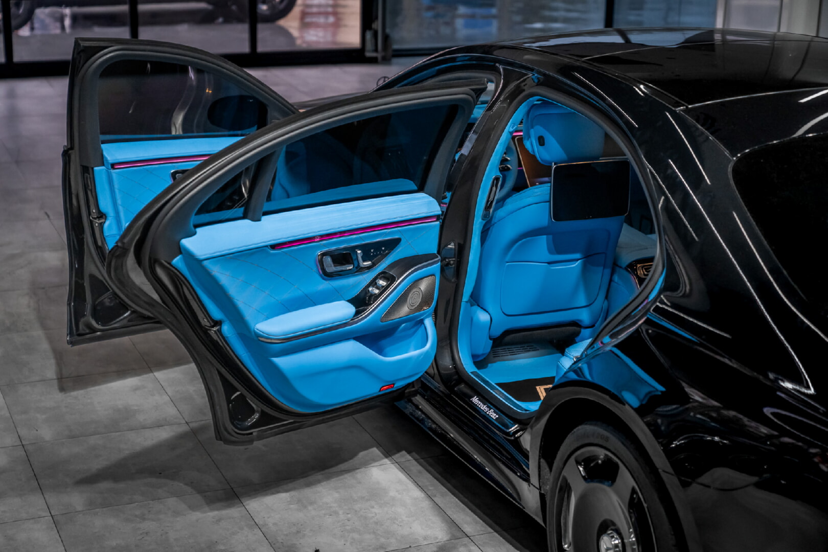 MERCEDES W223 S CLASS 2020-2024 MAVİ DERİ DÖŞEME