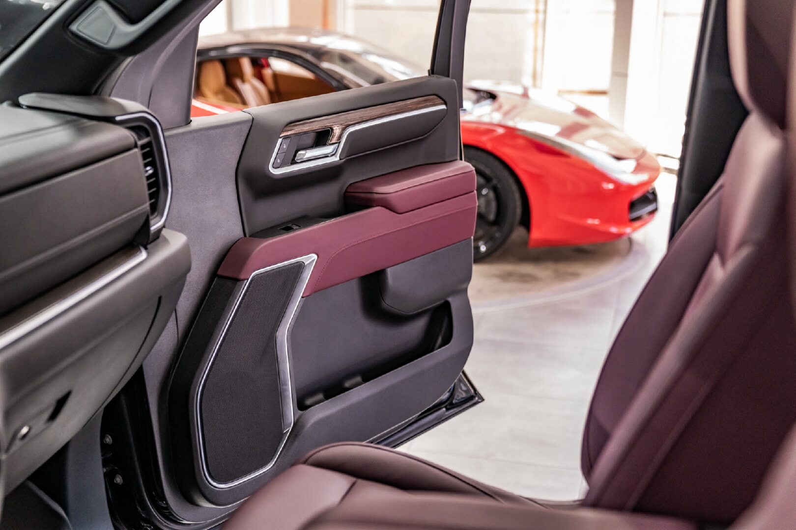 CHEVROLET SİLVERADO 2021-2024 BORDO DERİ DÖŞEME