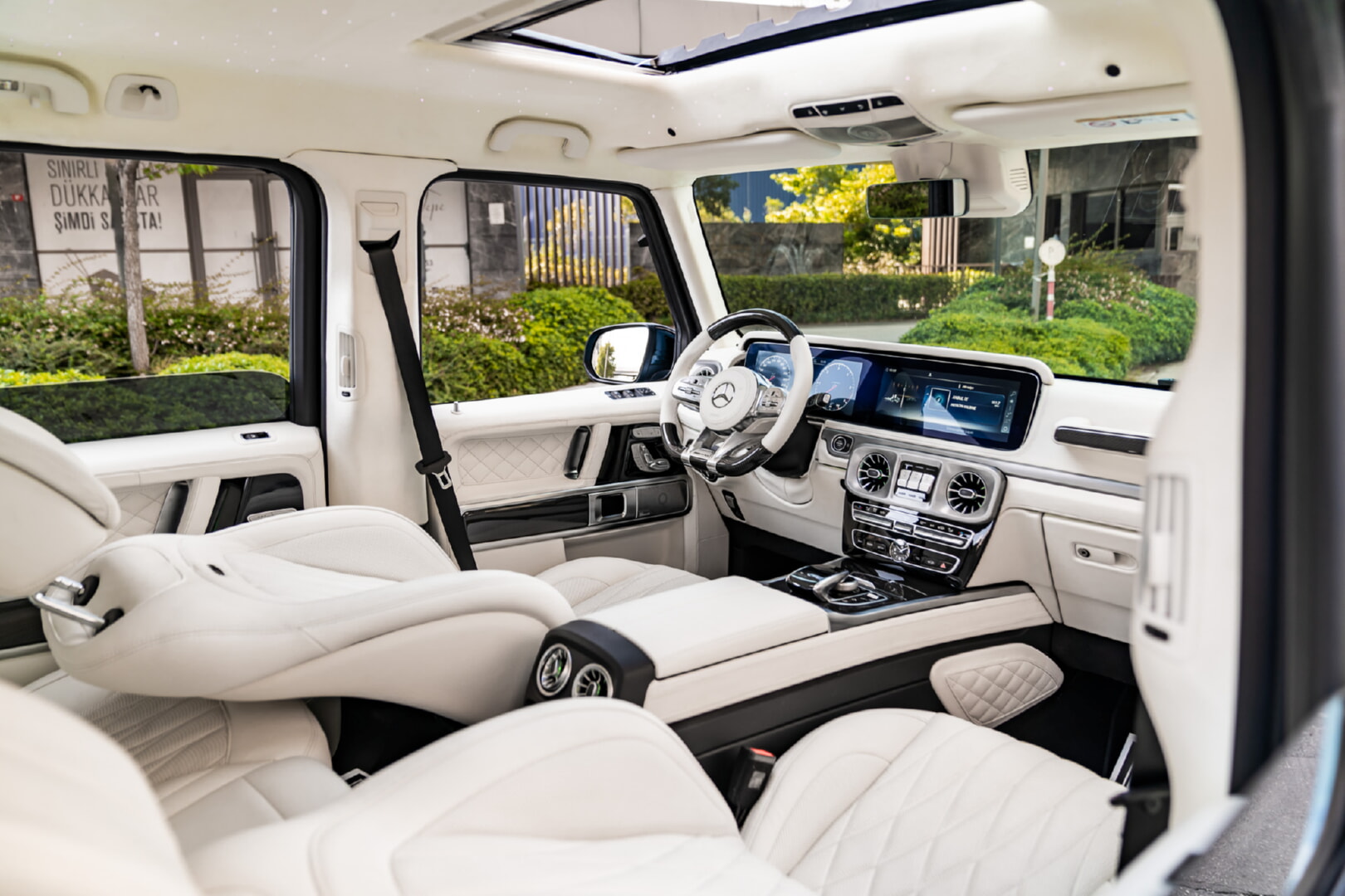 MERCEDES G SERİSİ 2019-2024 BEYAZ DERİ DÖŞEME