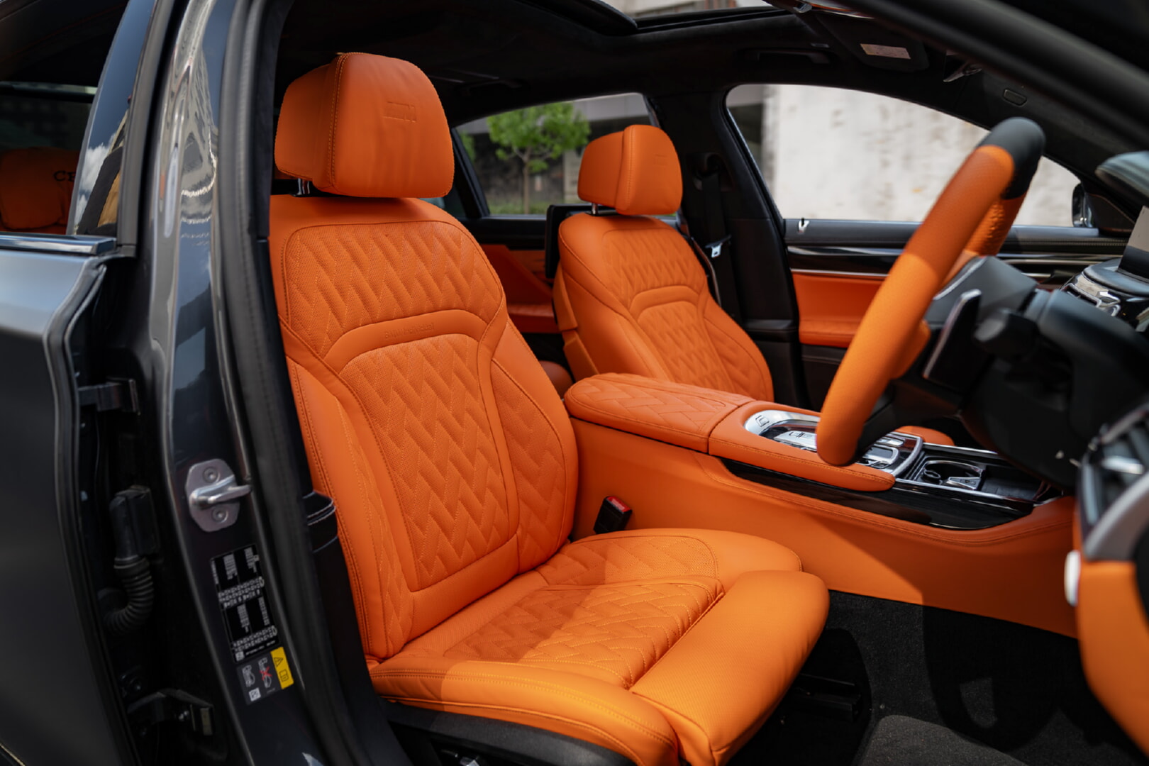 BMW G11 7 SERİSİ 2015-2021 TURUNCU DERİ DÖŞEME