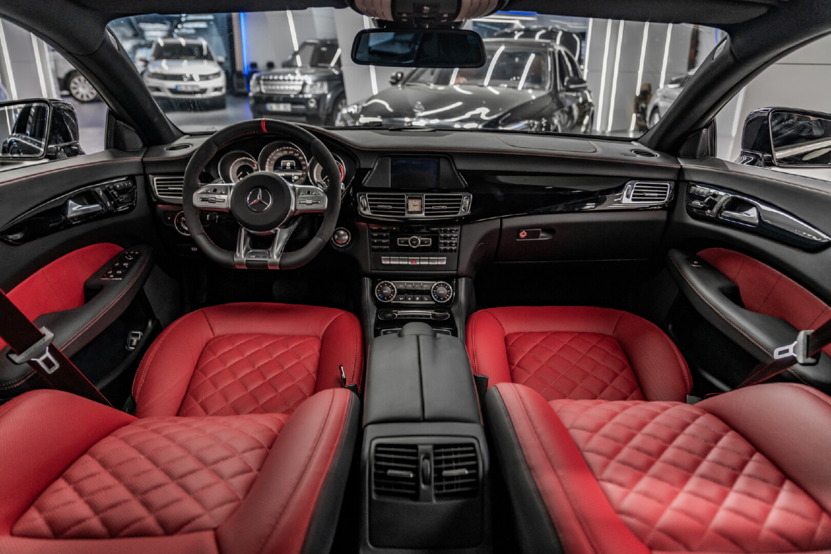 MERCEDES C218 CLS 2011-2017 KIRMIZI DERİ DÖŞEME