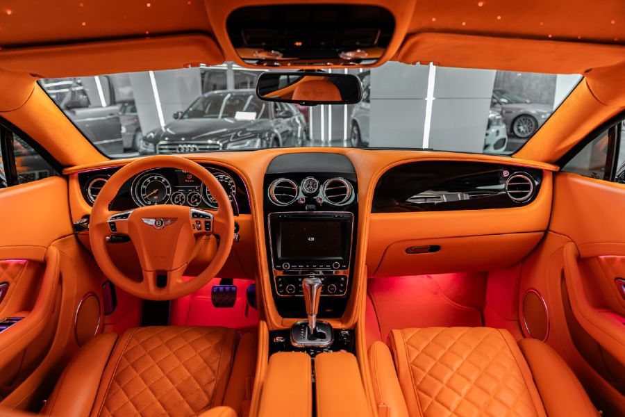 BENTLEY CONTİNENTAL 2014-2017 TURUNCU DERİ DÖŞEME