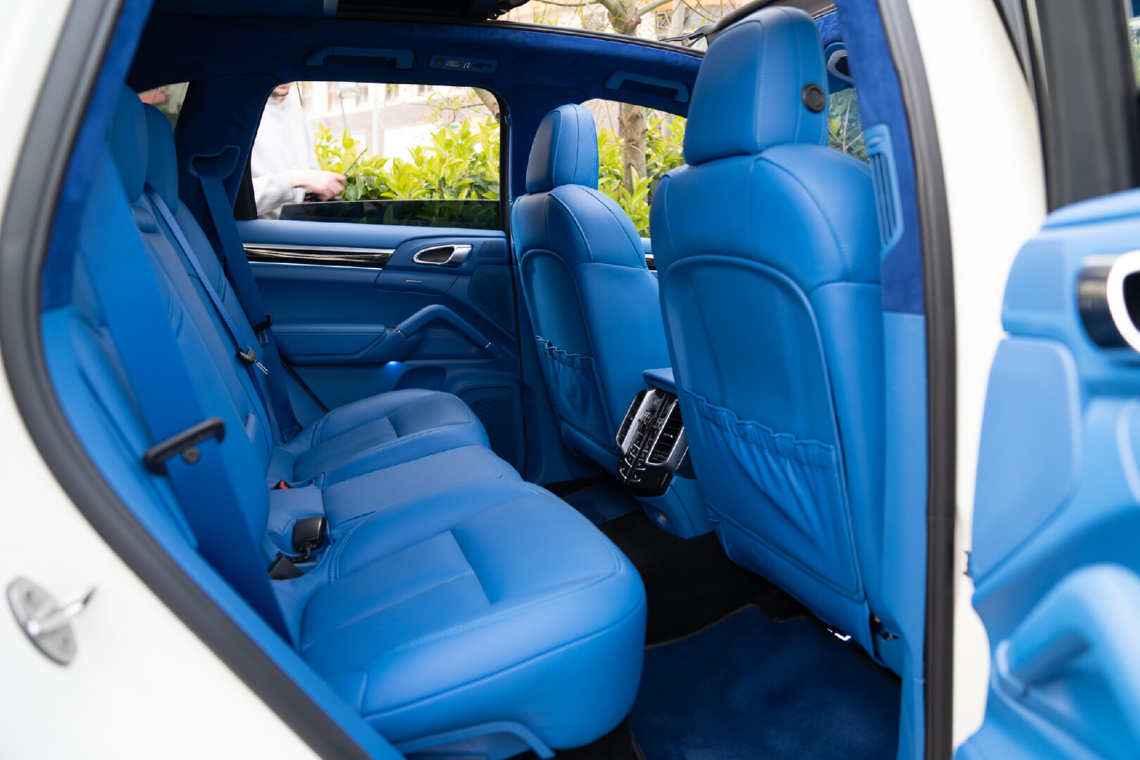 PORSCHE CAYENNE 2010-2017 MAVİ DERİ DÖŞEME