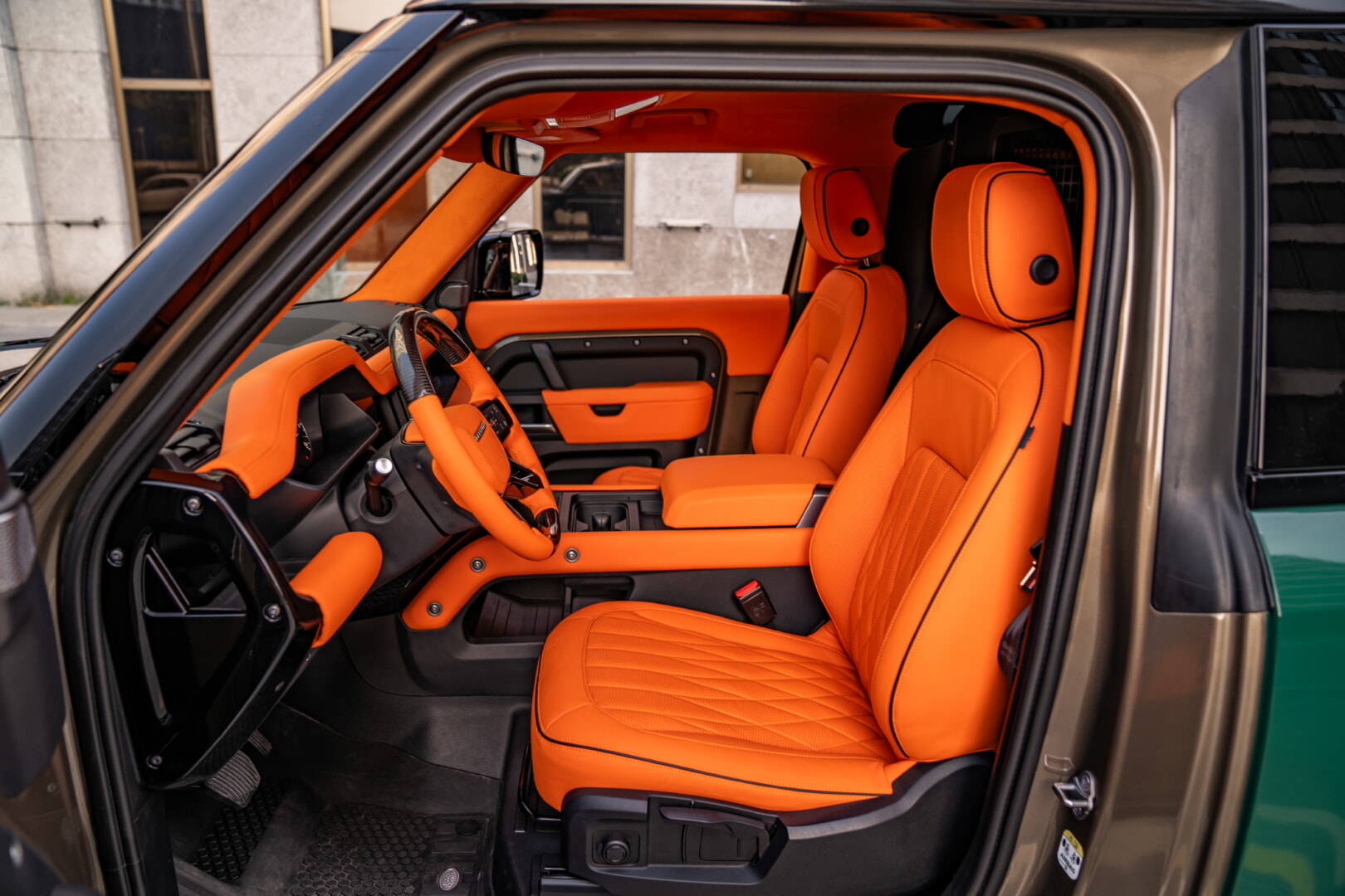 LAND ROVER DEFENDER 2022-2025 TURUNCU DERİ DÖŞEME