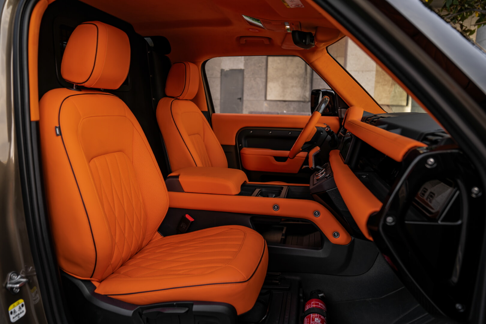 LAND ROVER DEFENDER 2022-2025 TURUNCU DERİ DÖŞEME