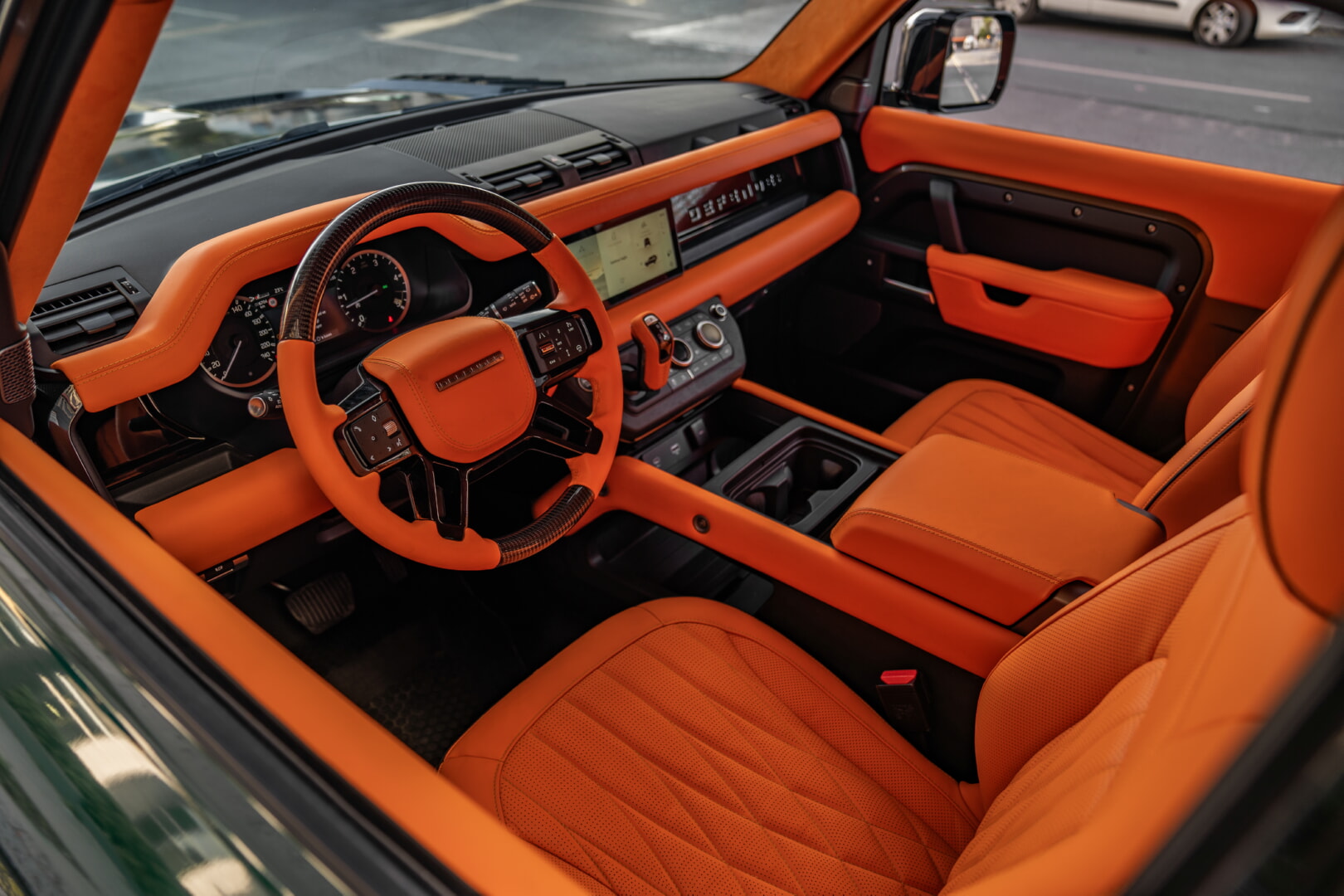 LAND ROVER DEFENDER 2022-2025 TURUNCU DERİ DÖŞEME