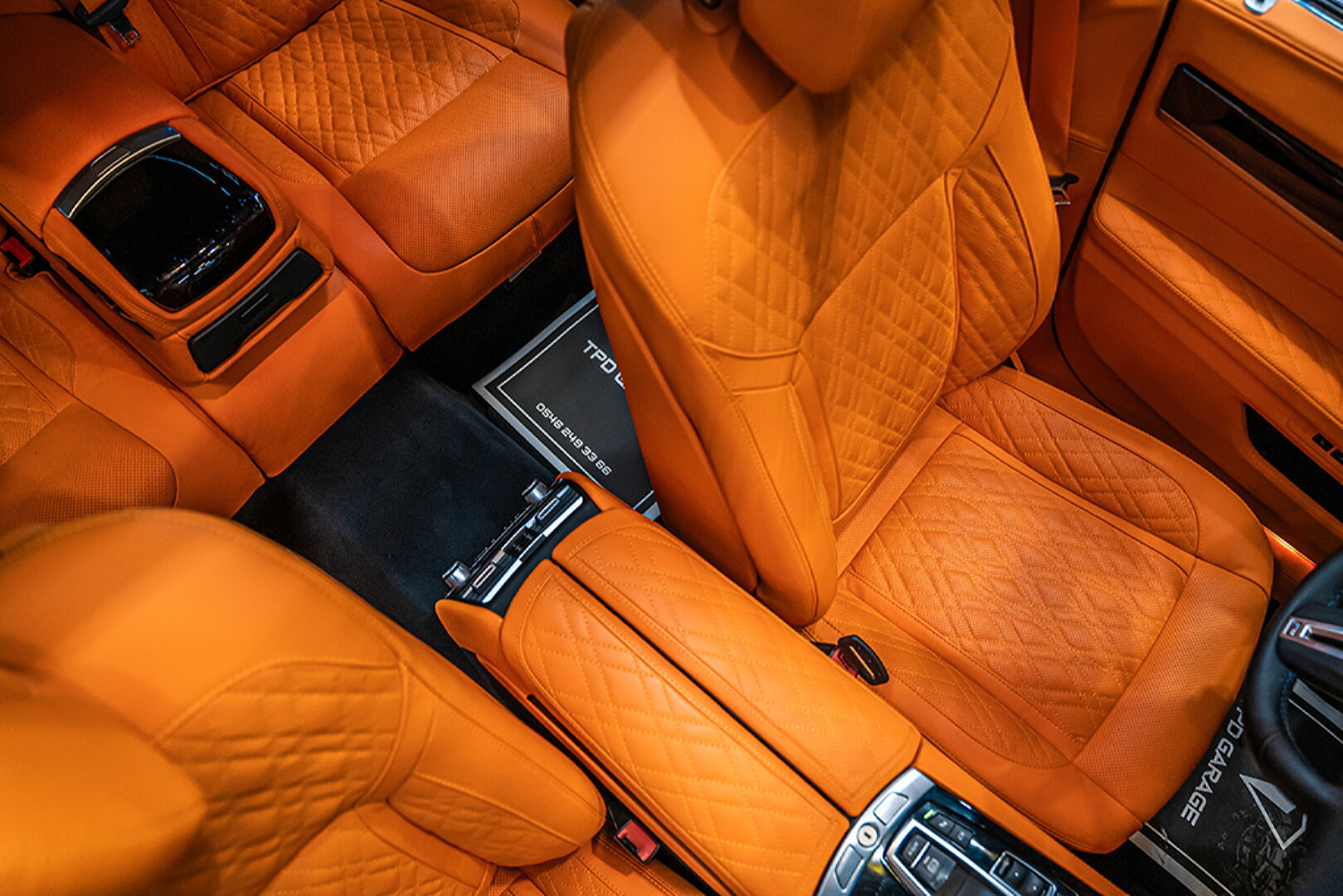 BMW F01 7 SERİSİ 2009-2015 TURUNCU DERİ DÖŞEME