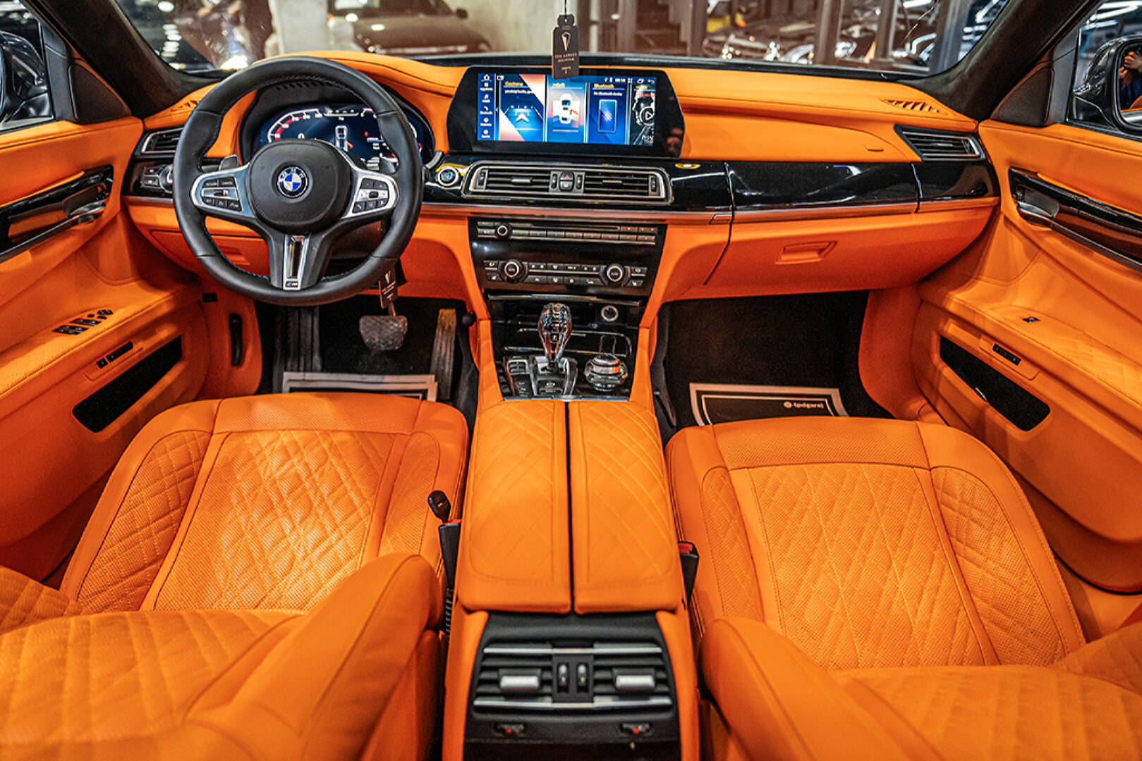 BMW F01 7 SERİSİ 2009-2015 TURUNCU DERİ DÖŞEME