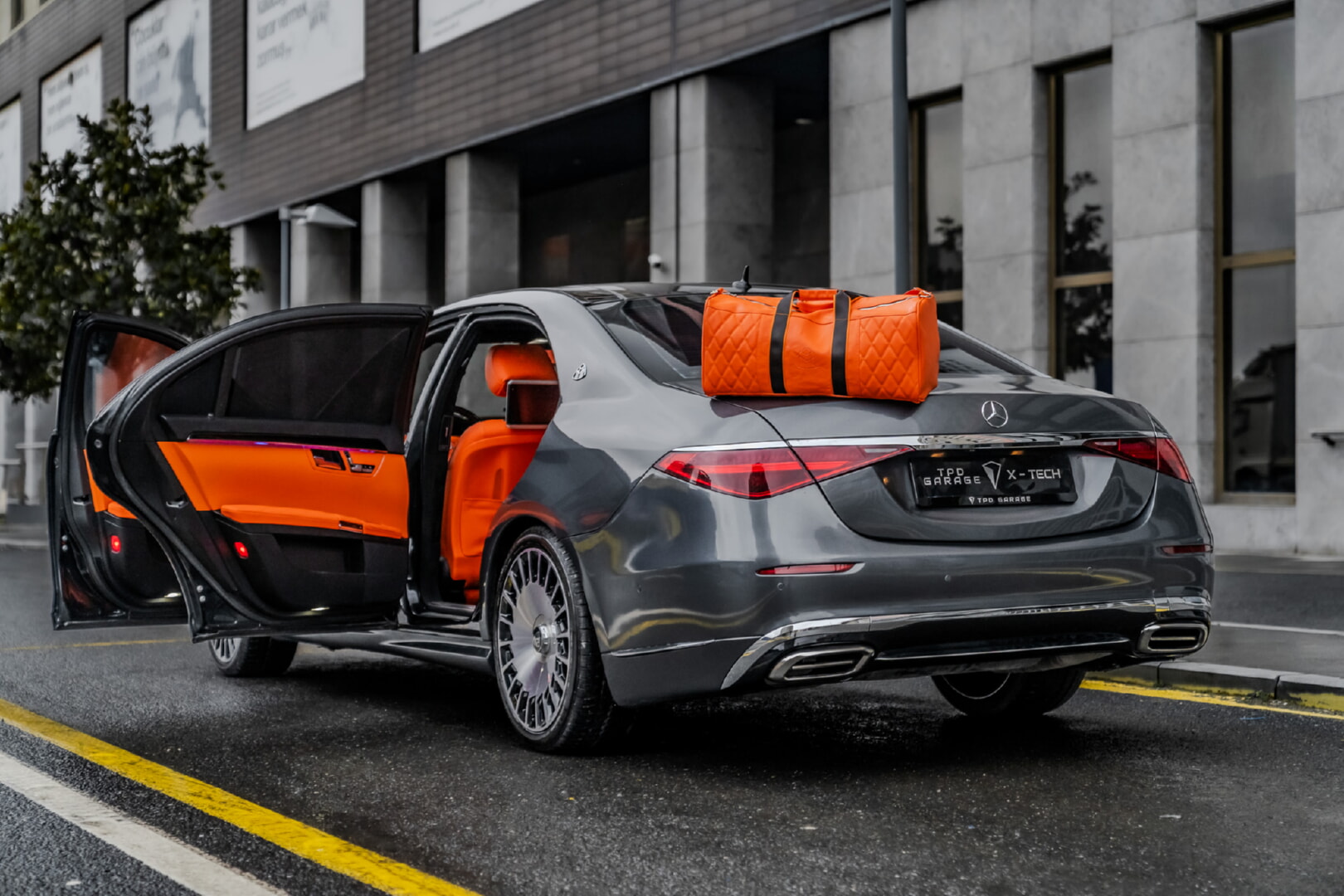 MERCEDES W221 S CLASS 2006-2012 TURUNCU DERİ DÖŞEME