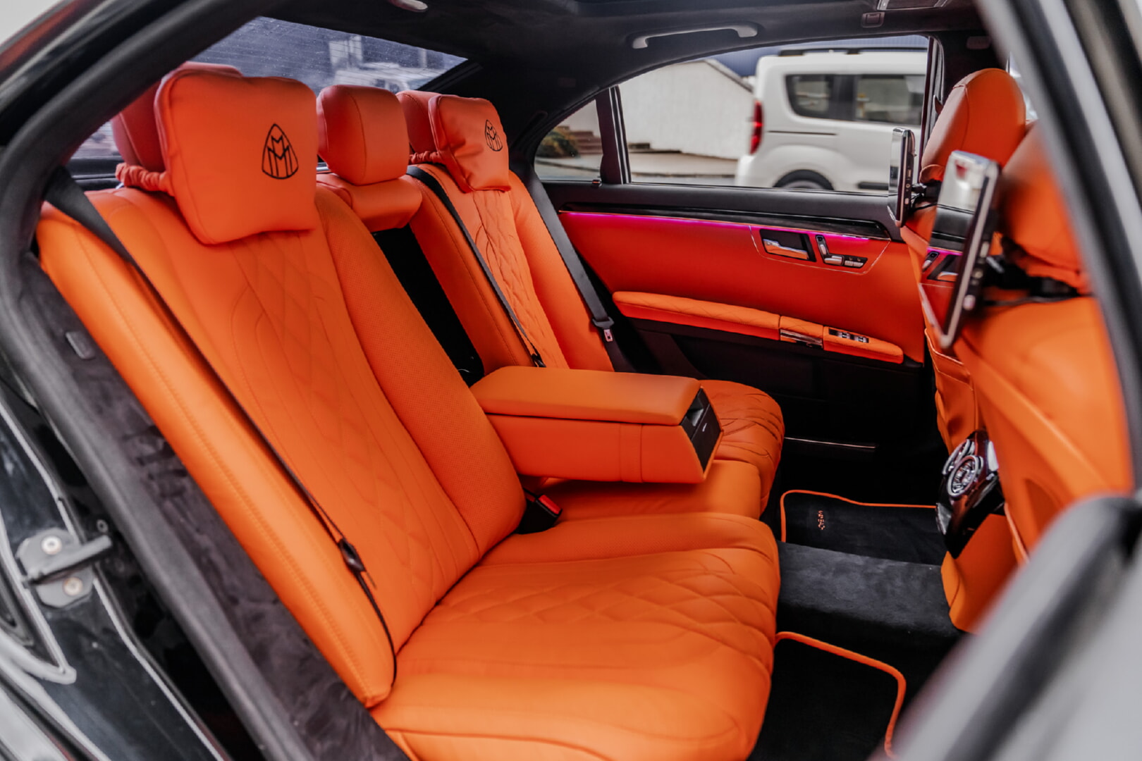 MERCEDES W221 S CLASS 2006-2012 TURUNCU DERİ DÖŞEME