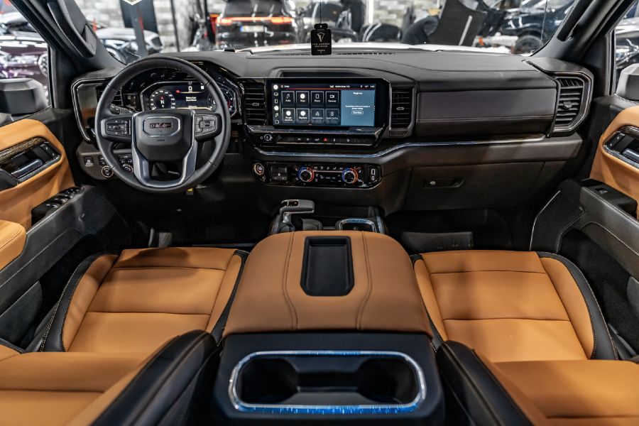GMC SİERRA 2021-2024 TABA-SİYAH DERİ DÖŞEME