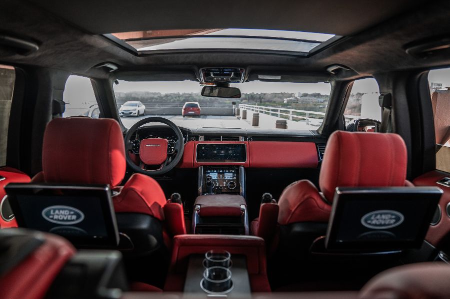 RANGE ROVER SPORT 2013-2017 KIRMIZI-SİYAH DERİ DÖŞEME