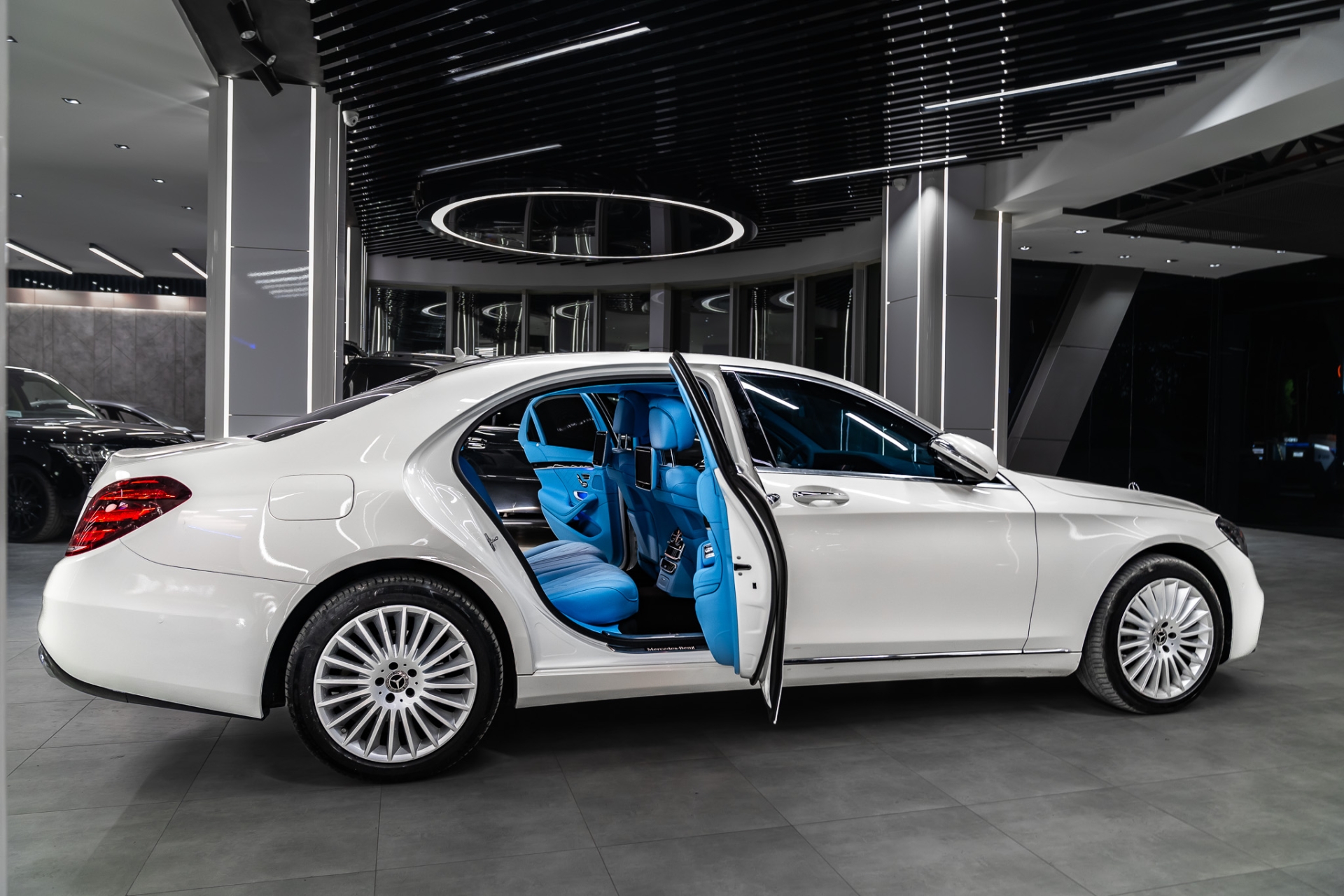 MERCEDES W222 S CLASS 2013-2019 MAVİ DERİ DÖŞEME