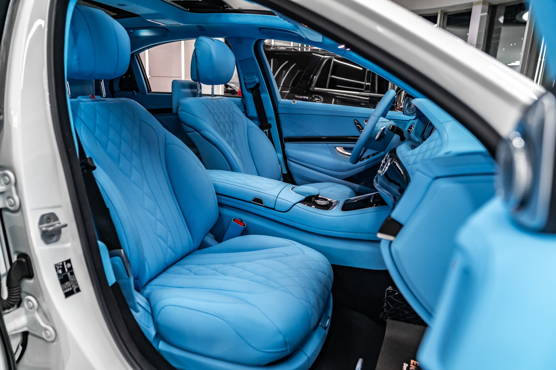 MERCEDES W222 S CLASS 2013-2019 MAVİ DERİ DÖŞEME