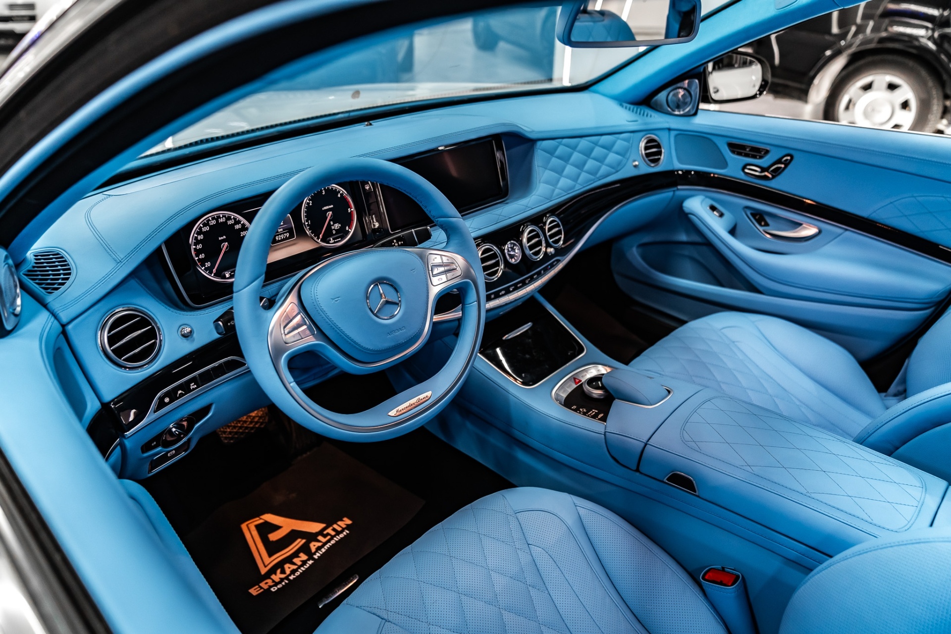 MERCEDES W222 S CLASS 2013-2019 MAVİ DERİ DÖŞEME