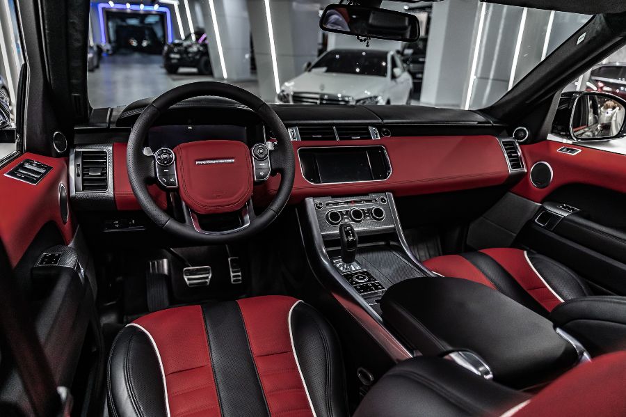 RANGE ROVER SPORT SVR 2013-2017 KIRMIZI-SİYAH DERİ