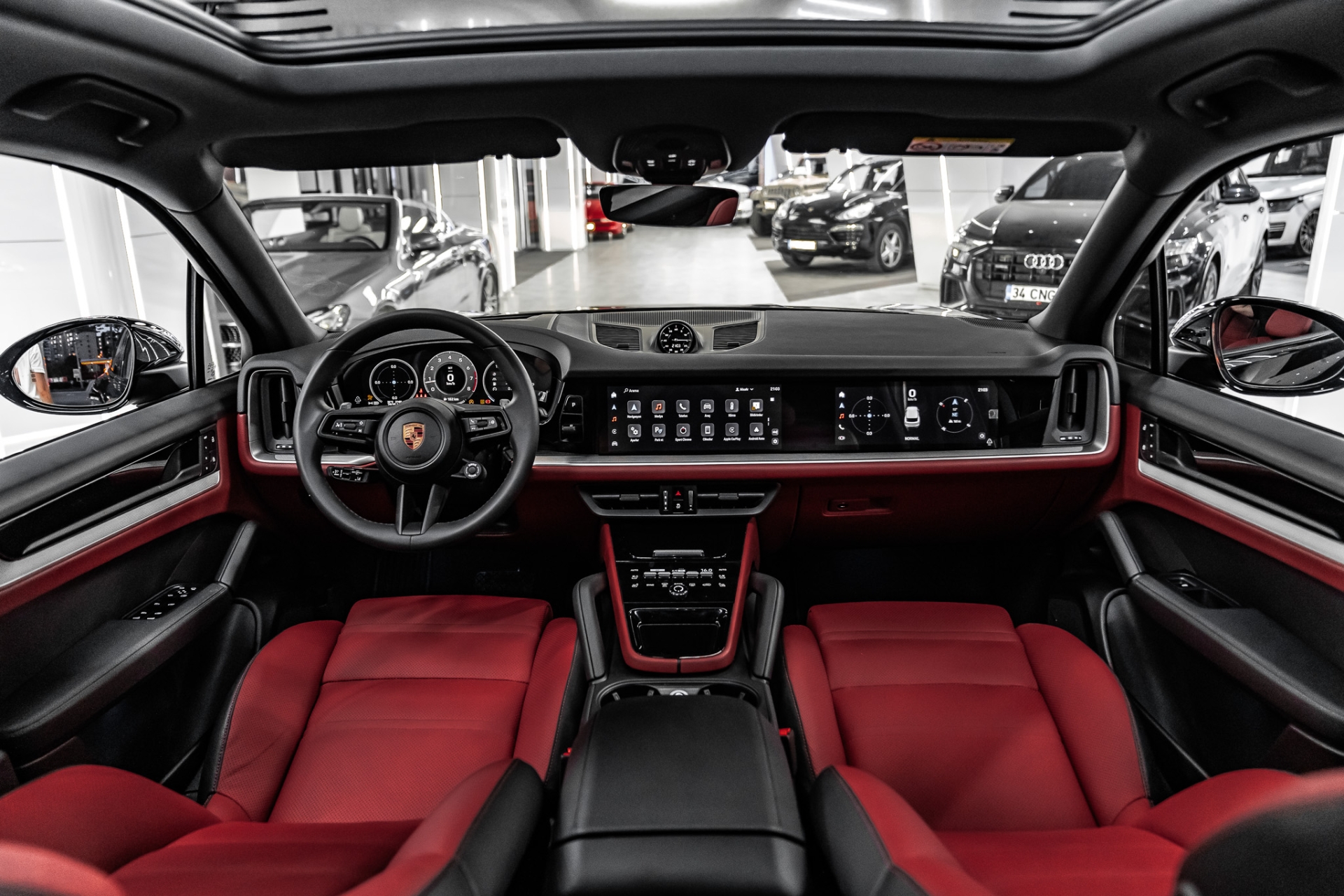 PORSCHE CAYENNE 2024-2025 KIRMIZI DERİ DÖŞEME