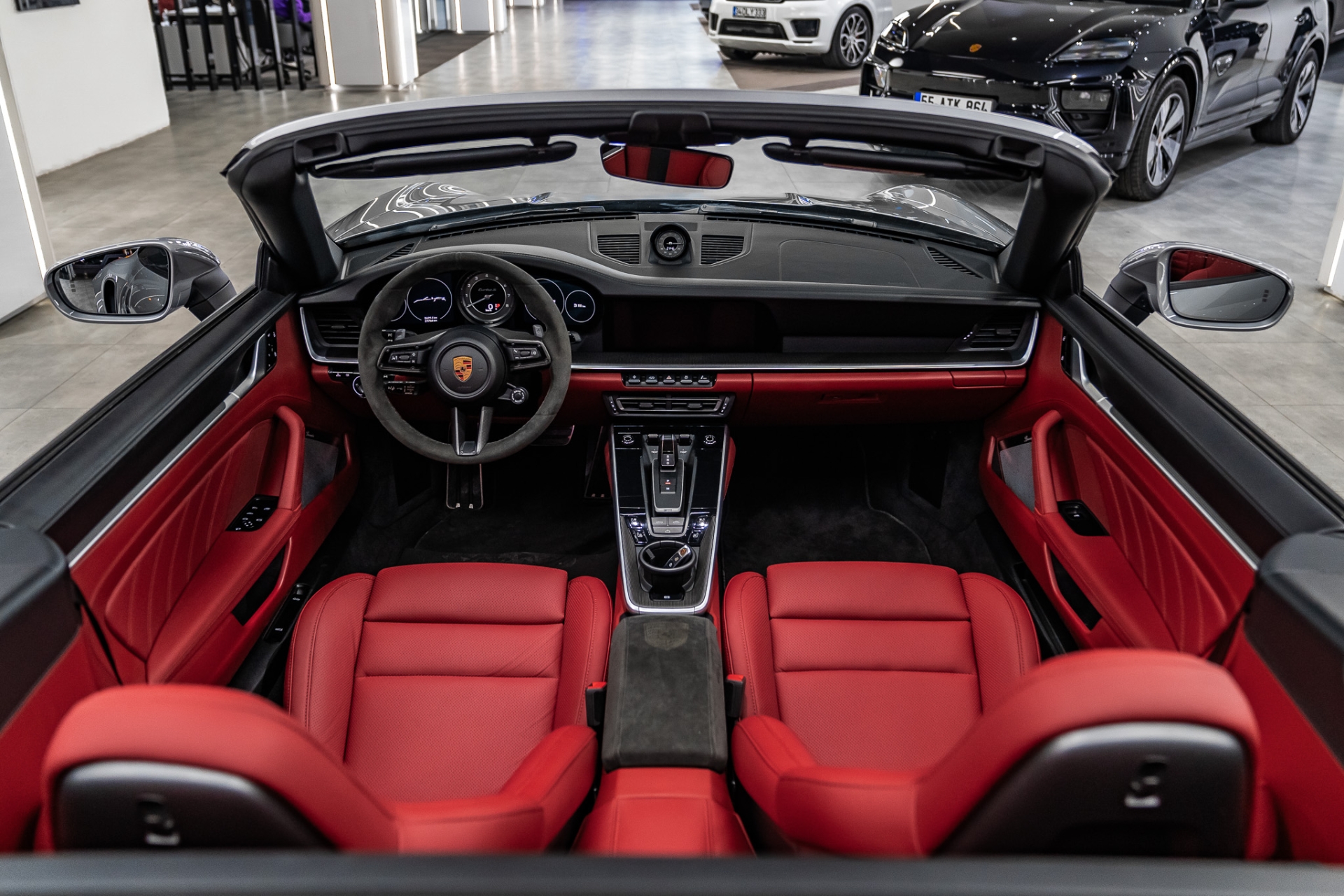 PORSCHE 911 TURBO S 2019-2024 KIRMIZI DERİ DÖŞEME